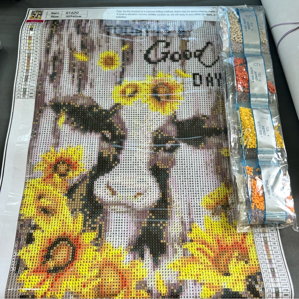 Country/Farm Cow Sunflower Today is a Good Day Diamond Painting